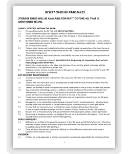 Park Rules